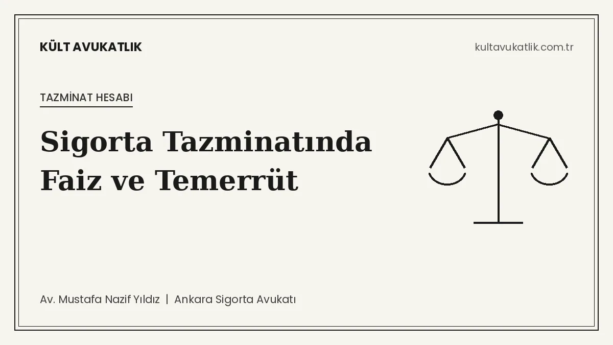 Sigorta Tazminatında Faiz ve Temerrüt: Faiz Başlangıcı, Avans Faizi ve 45 Günlük Muacceliyet