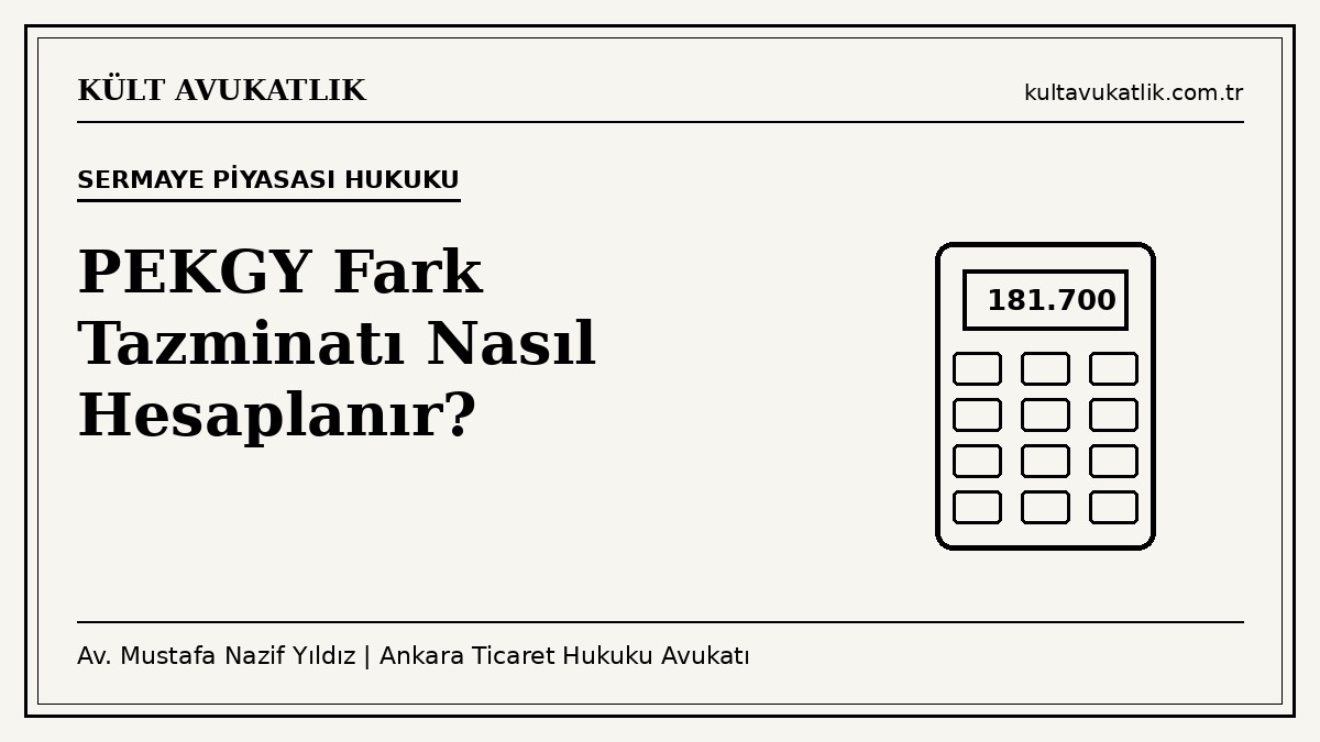 PEKGY fark tazminatı hesaplama örneği: 4.000 lot satış ve 6.000 lot aynen ifa