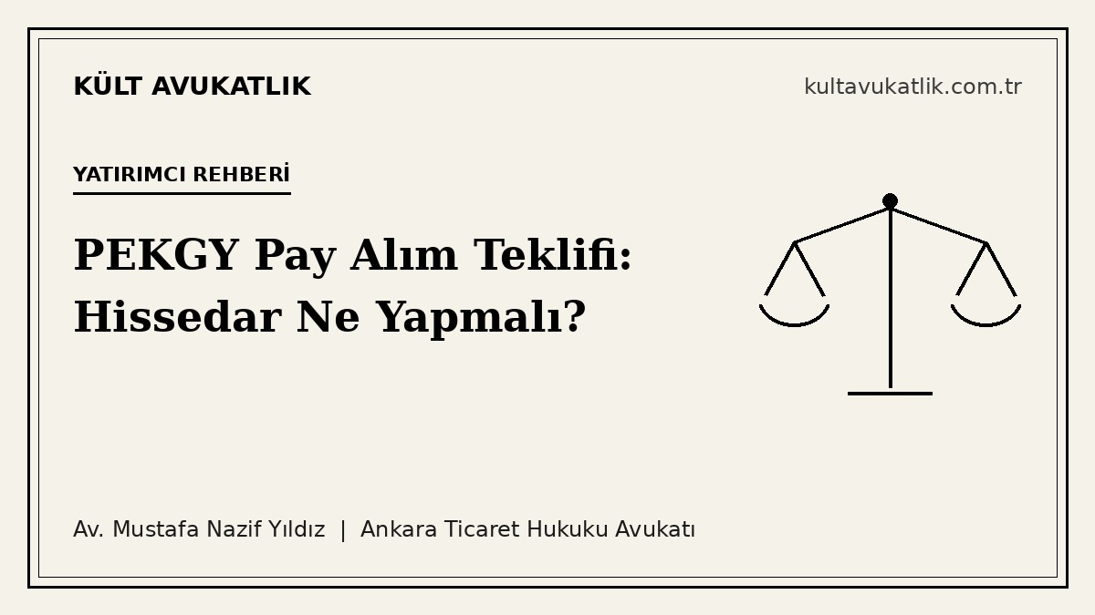 PEKGY Pay Alım Teklifi: Tera Ödemezse Hissedar Ne Yapmalı?