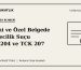 Resmi ve Özel Belgede Sahtecilik Suçu: TCK 204 ve 207
